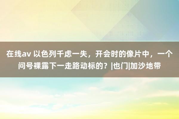 在线av 以色列千虑一失，开会时的像片中，一个问号裸露下一走路动标的？|也门|加沙地带