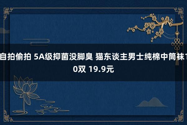 自拍偷拍 5A级抑菌没脚臭 猫东谈主男士纯棉中筒袜10双 19.9元